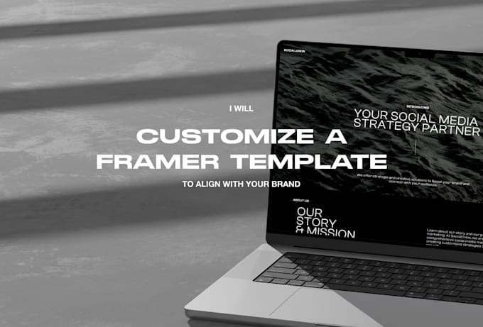 customize a framer template to align with your brand