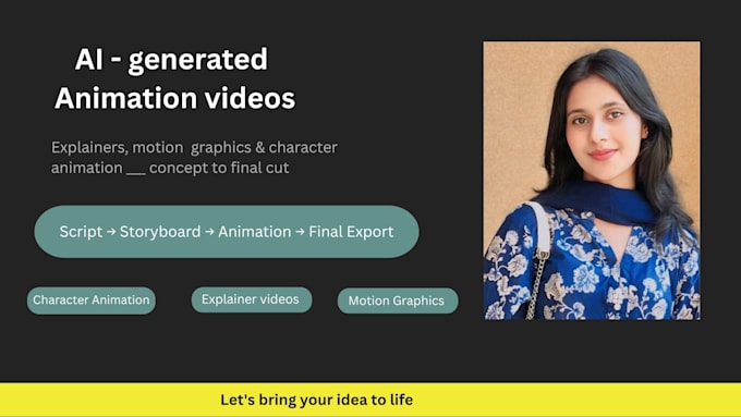 generate ai constructed animation videos