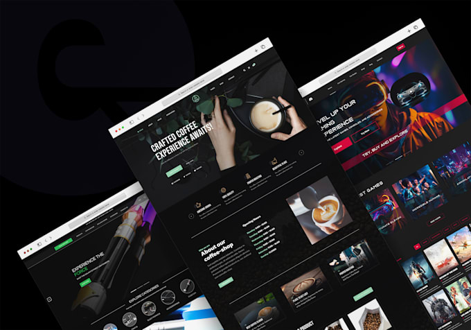 design modern, creative, responsive figma xd website landing page UI UX design