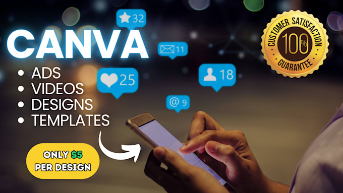 create stunning canva templates, videos, and any design