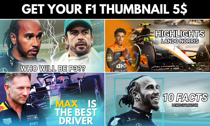 create formula 1 f1 thumbnail for your business