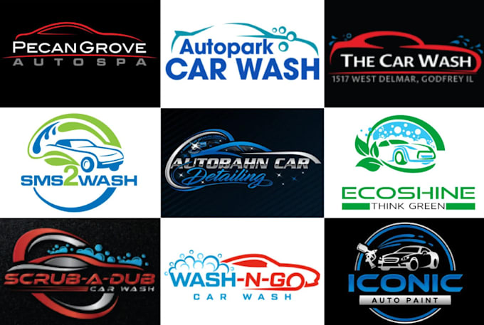 design outstanding car wash logo with express delivery