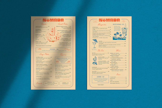 Do menu design, food menu and restaurant menu design by Simoelainz | Fiverr