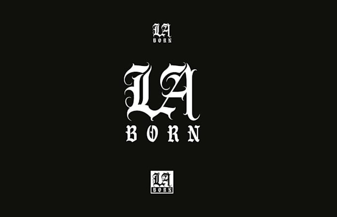gothic style upscale clothing brand logo