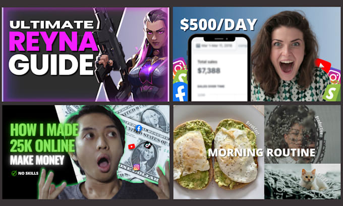 create a custom youtube thumbnail with a high quality