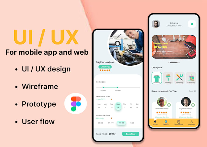 Create ui ux designs for mobile app and website by Ui_girl12 | Fiverr