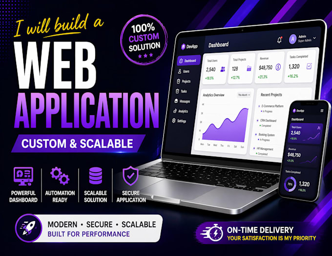 build a web application with PHP laravel and full stack development