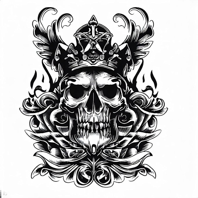 make old school style tattoo design
