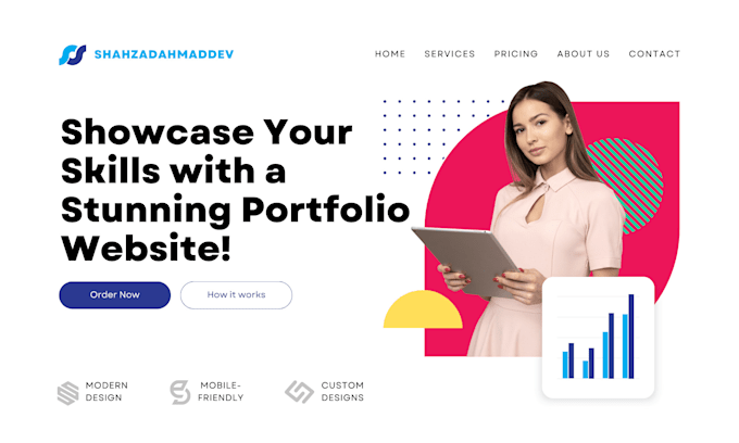 modern and responsive portfolio website development