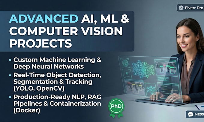 advanced machine learning, computer vision, and ai python projects