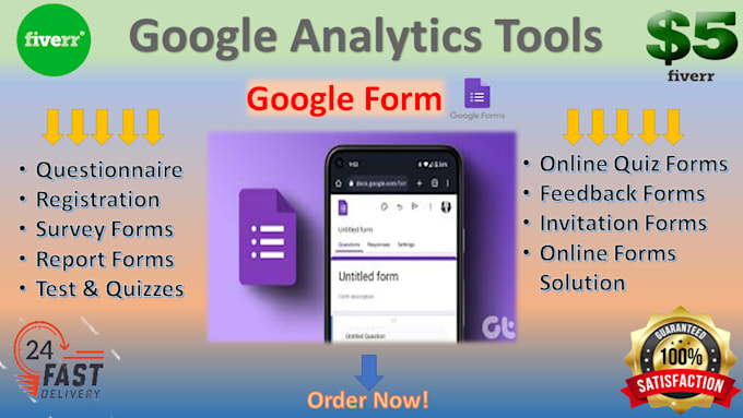 create your google forms, spreadsheets and survey, docs