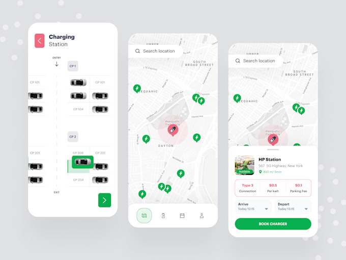 develop ev charging app, location finder app, battery charging app, tracking app
