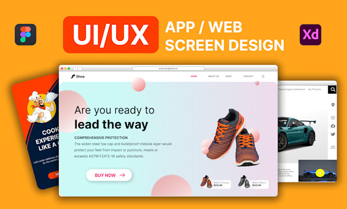 Professional ui ux design for mobile and web apps by Durgeshrai25 | Fiverr