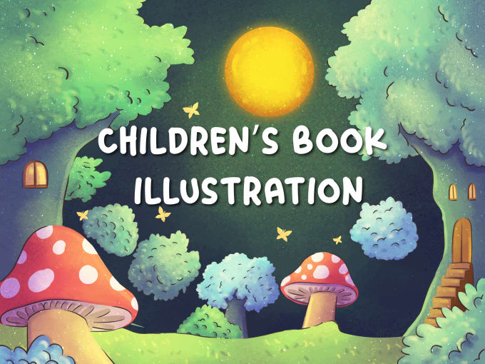 Draw exceptional children book illustrations for your requirements by ...