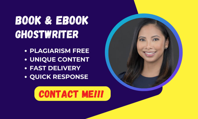 I will be ebook writer, ghost book writer, kindle book writer, amazon KDP, ghostwriter