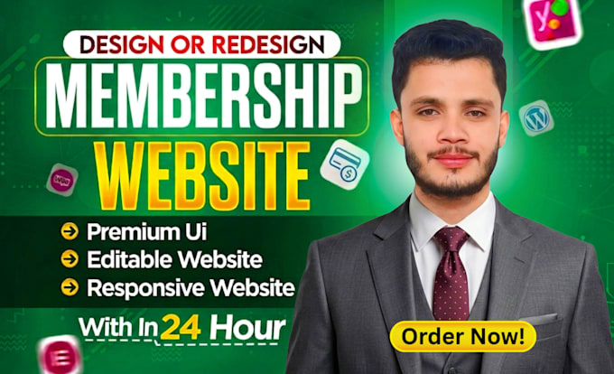 create wordpress membership website subscription website, membership site