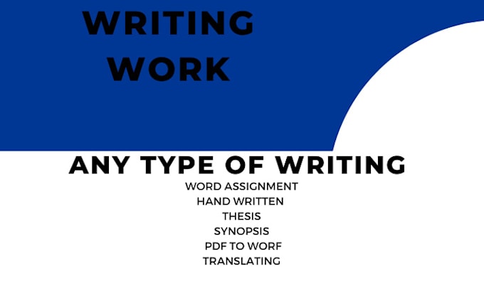 do work on writing