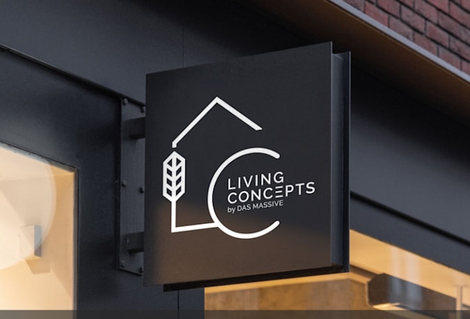 design logo about construction home house real estate relator