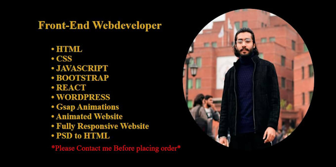 Be your expert front end developer by Akram0517 | Fiverr