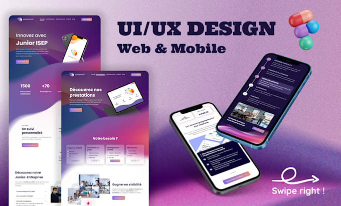 design mockups for web and mobile applications using figma