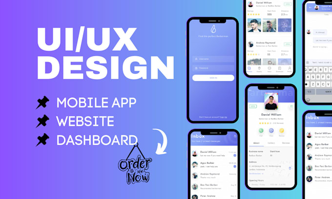 Design mobile app ui ux, dashboard, web app, website mockup and figma ...
