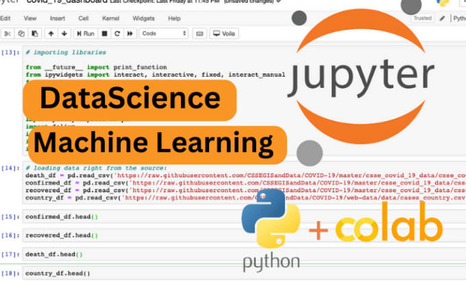 Do machine learning and data science projects in jupyter notebook