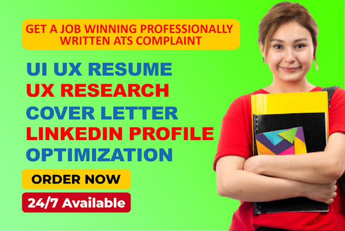 do UI UX resume and design a portfolio, and do UX research