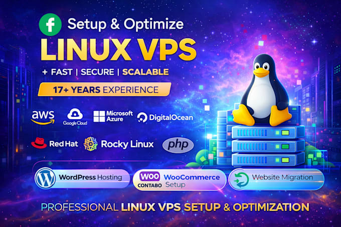 install and optimize wordpress on linux vps AWS, google cloud, hetzner, contabo