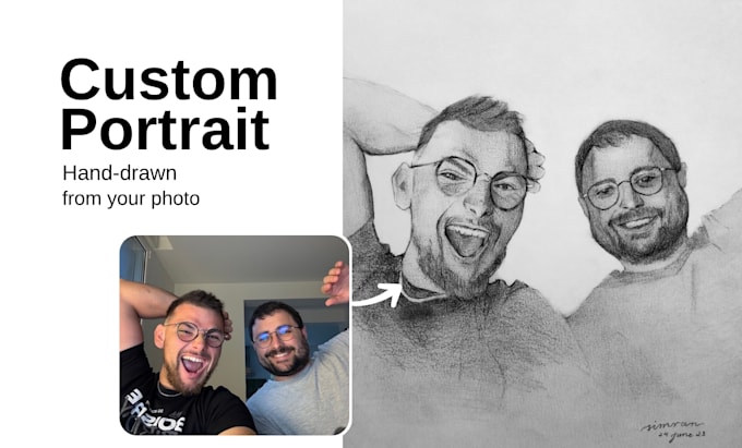 draw a realistic pencil sketch from your photo