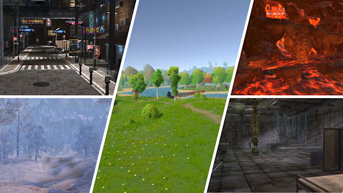 create a 3d environment for mobile games