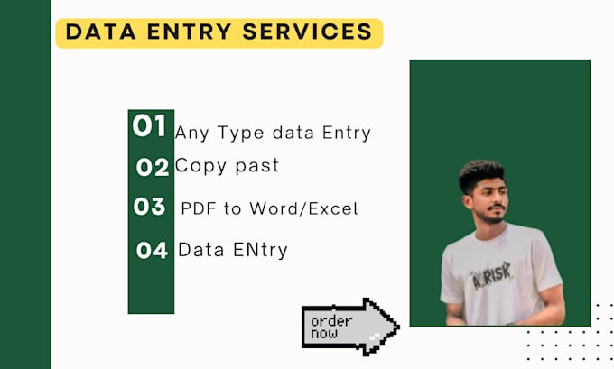 Do data entry excel, word, fast copy paste and web research by Siam_99 ...