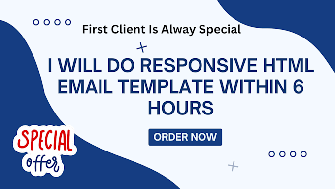 transform your emails into a responsive HTML template in 6 hrs
