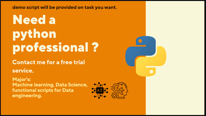 Do python programming for you by Junedinamdar | Fiverr
