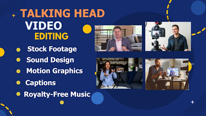 do expert talking head video editing for youtube channels