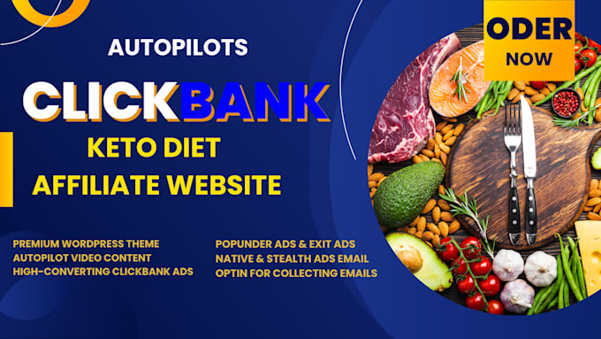 build keto diet clickbank affiliate website for making money for you