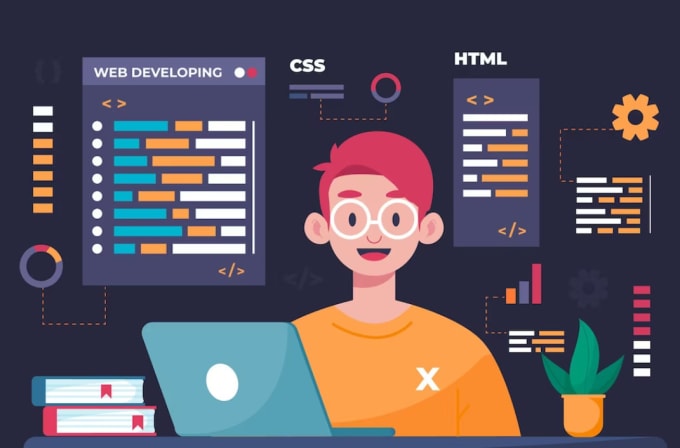 Do front end web development using html and css by Madhav885 | Fiverr
