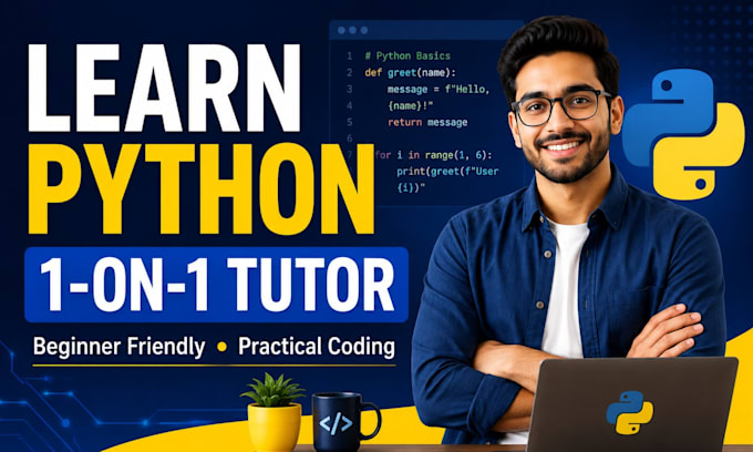 be your python tutor and teach python programming online
