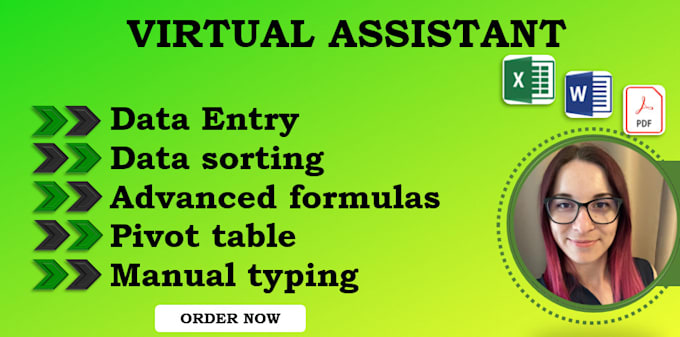 be your virtual assistant for data entry, data cleaning, advanced formulas