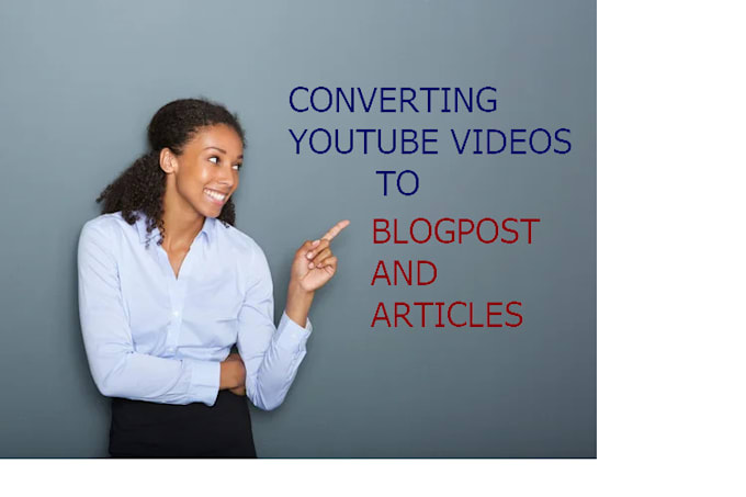 convert youtube videos to blog post and article