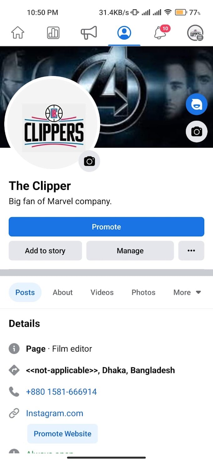 Creat and setup facebook page by Swcchok Fiverr