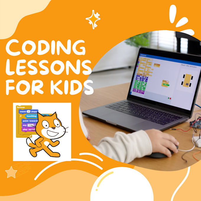 Teaching code on mit scratch, python for kids by Mohammedslim188 | Fiverr