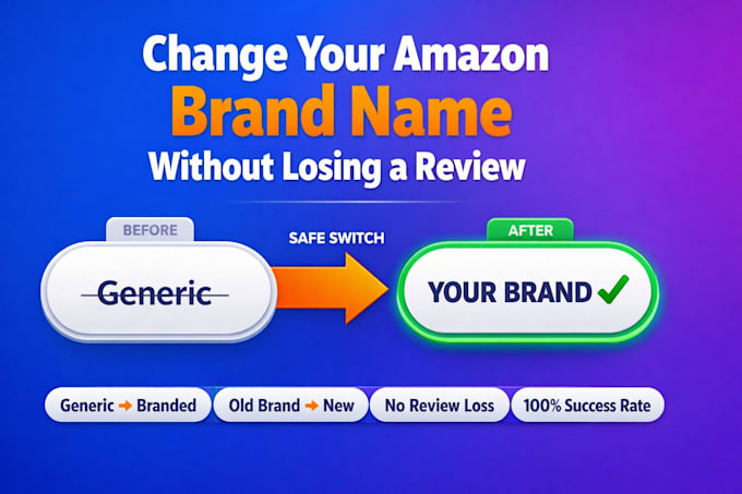 change amazon brand name on product listing