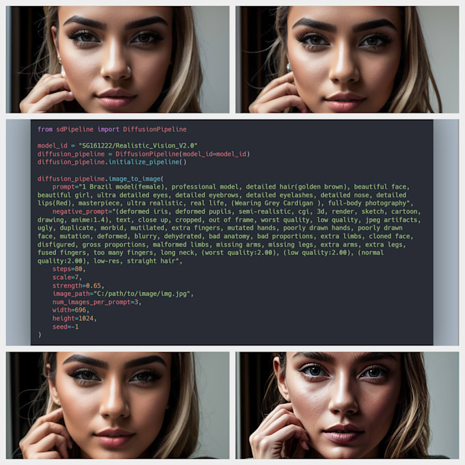 Add stable diffusion to your python project by Ozdemir_m | Fiverr