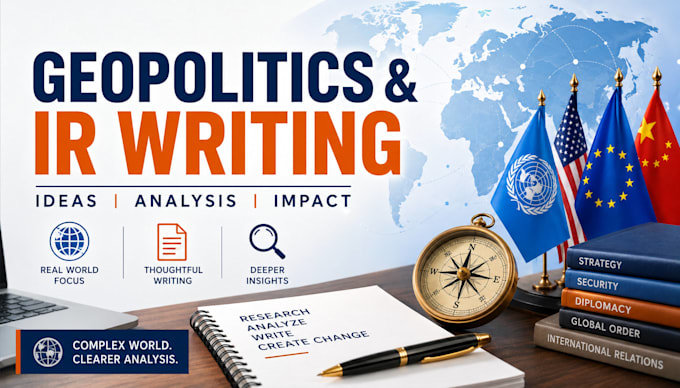 write international relations and political science articles