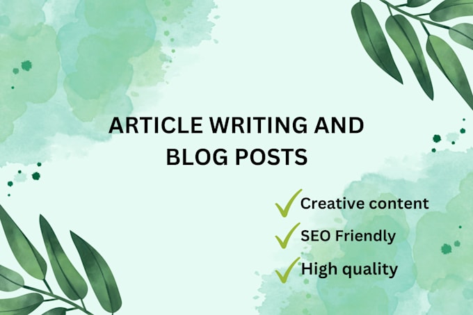 write an engaging and persuasive articles and blog posts