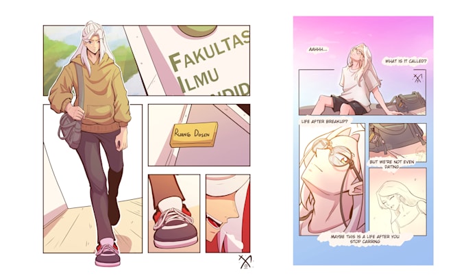 draw webtoon based on your script with my style