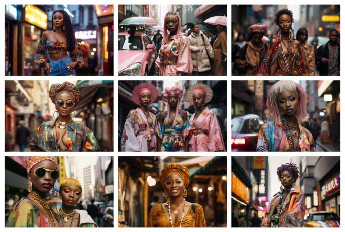 I will use ai to create royalty free stock photos for your business