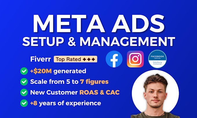 setup, manage and scale your meta ads, instagram ads, to get more sales