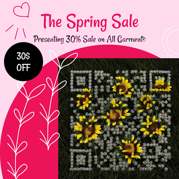 Design realistic qr code about flowers by Martinzarate Fiverr