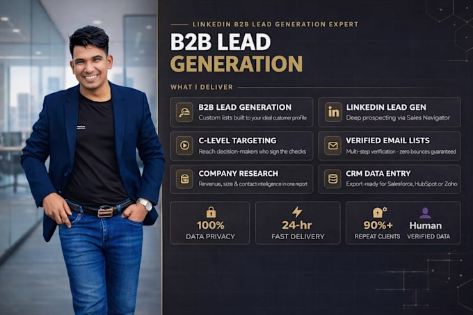 do b2b lead generation, linkedin lead gen, targeted business email list building